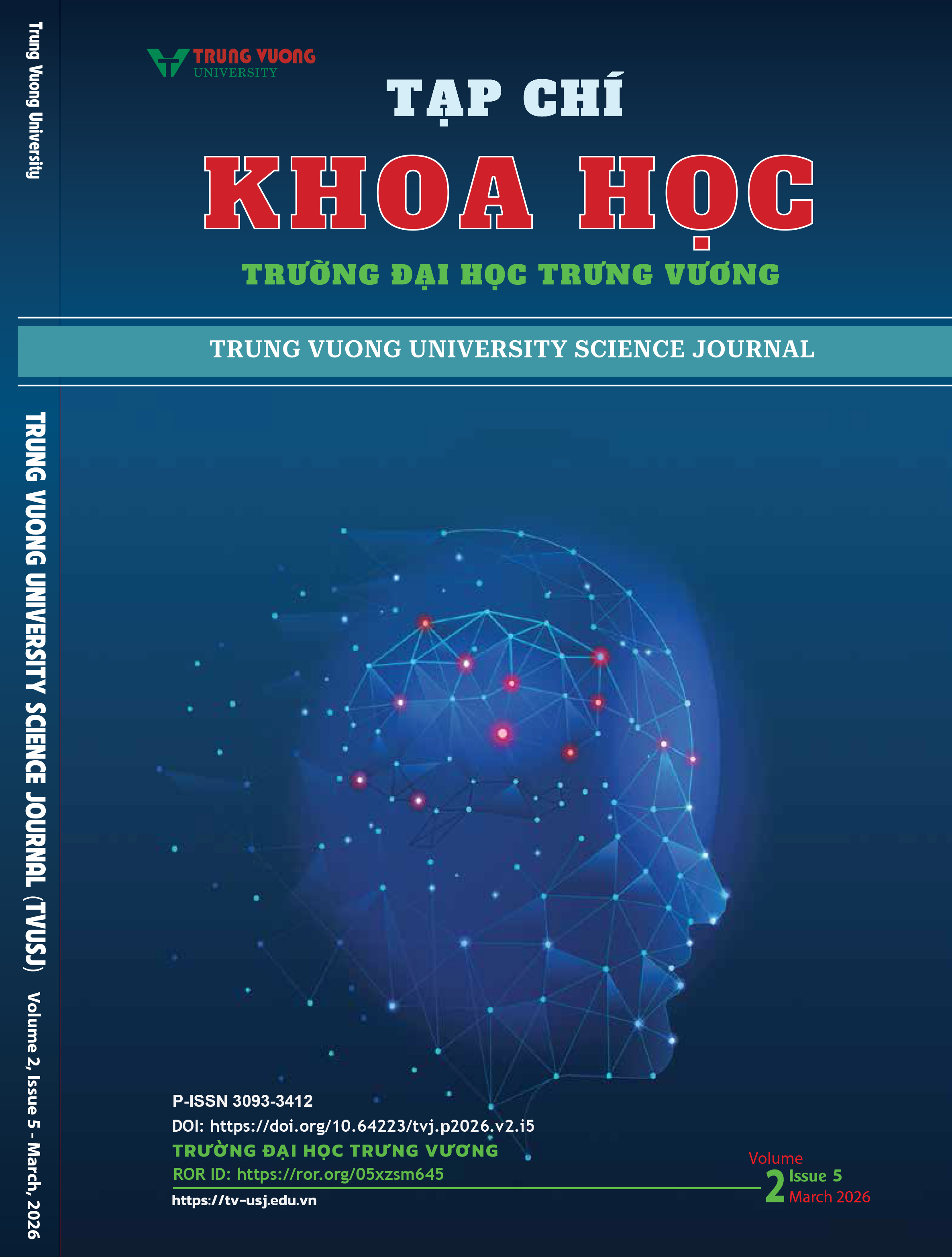 					Xem Tập 2 Số 5 (2026): Tạp chí Khoa học in Trường Đại học Trưng Vương (Tháng 3)
				